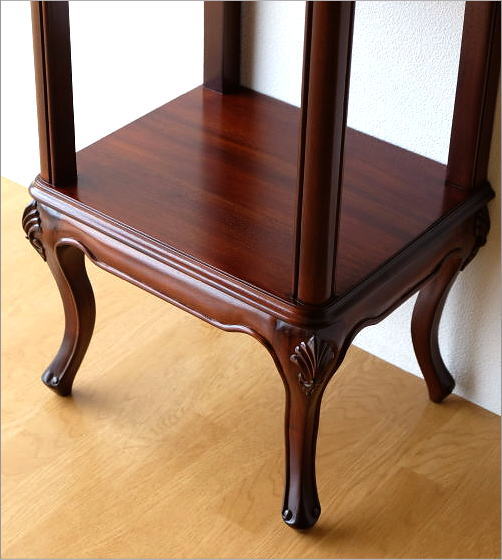 楽天市場】コンソール マホガニー 花台 無垢材 木製 アンティーク 天然