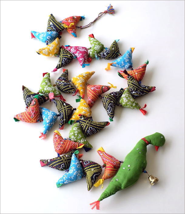 楽天市場】鳥 バード ベル おしゃれ オーナメント ガーランド 壁飾り