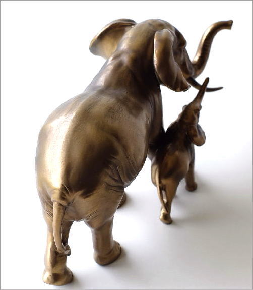 楽天市場】ゾウ 置物 オブジェ おしゃれ ぞう 象 エスニック ゴールド