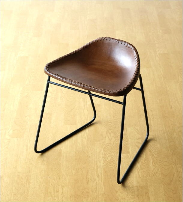 楽天市場】本革スツール レザースツール 本革椅子 スリム 軽量