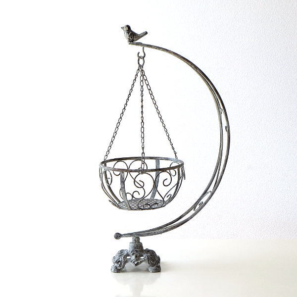 楽天市場】フラワースタンド ハンギング 吊り下げ 花台 アイアン