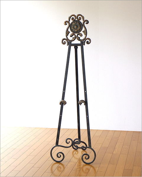 楽天市場】イーゼル アイアン アンティーク 3段階高さ調節可インテリア