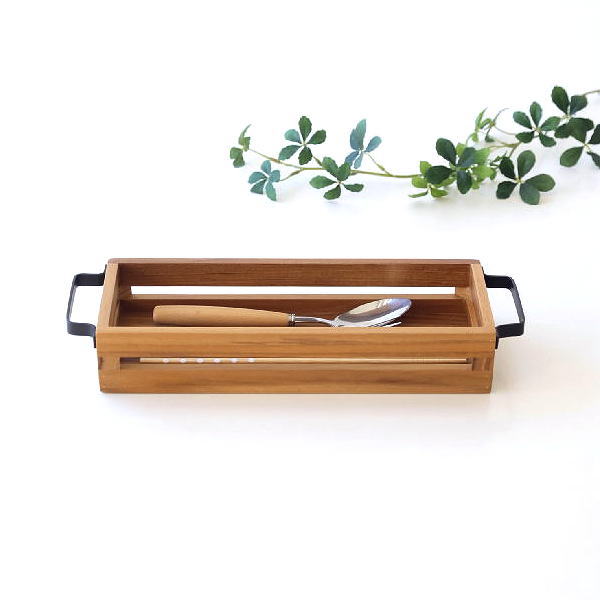 楽天市場】カトラリーケース 木製 持ち手付き 箸入れ 卓上 食卓