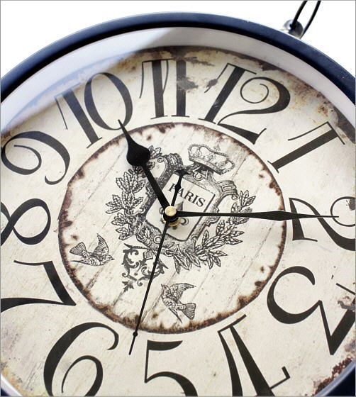 楽天市場】両面時計 おしゃれ 掛け時計 壁掛け時計 アイアン