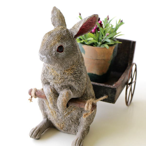 楽天市場】うさぎ ウサギ 小物入れ 置物 おしゃれ 雑貨 オブジェ かご