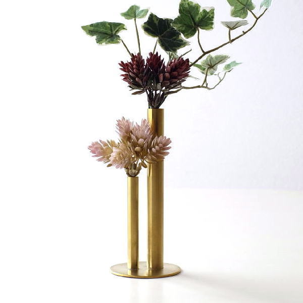 楽天市場】一輪挿し 花瓶 真鍮 ゴールド フラワーベース 小さい ミニ 2