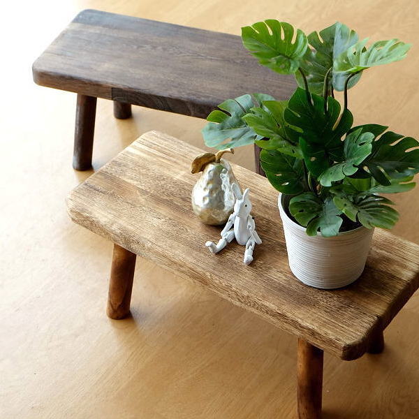 楽天市場】花台 フラワースタンド 木製 天然木 おしゃれ ナチュラル