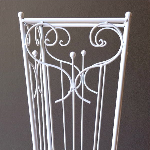 楽天市場】傘立て 白 ホワイト アイアン 四角 スリム コンパクト