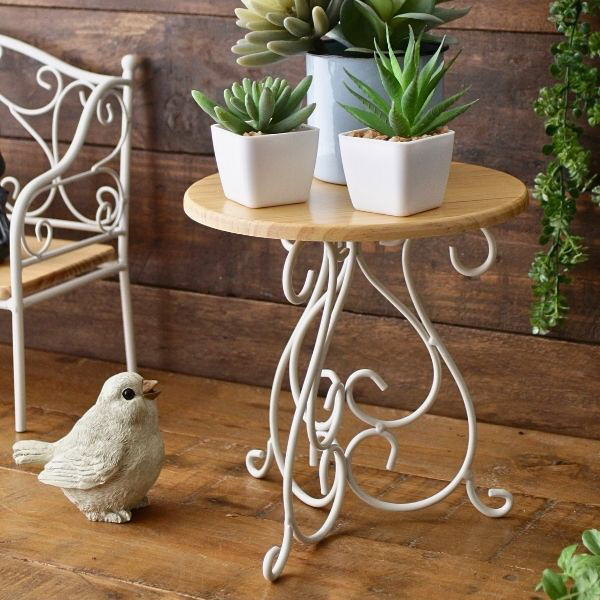 楽天市場】ミニテーブル ディスプレイスタンド 花台 フラワースタンド