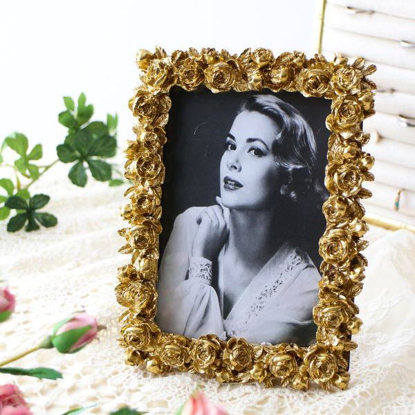 楽天市場】フォトフレーム 写真立て 壁掛け 卓上 アンティーク ローズ