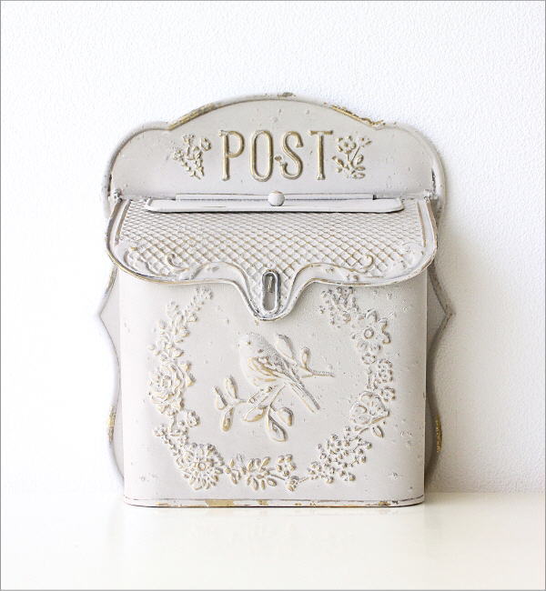 楽天市場】ポスト 郵便ポスト 郵便受け 壁掛け 壁付け おしゃれ ブリキ