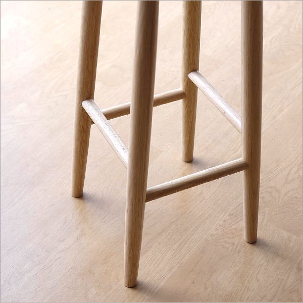 楽天市場】ハイスツール 天然木 無垢材 オーク 木製スツール ウッド