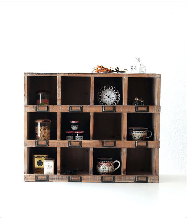 楽天市場】シェルフ 飾り棚 木製 おしゃれ シャビーシック家具