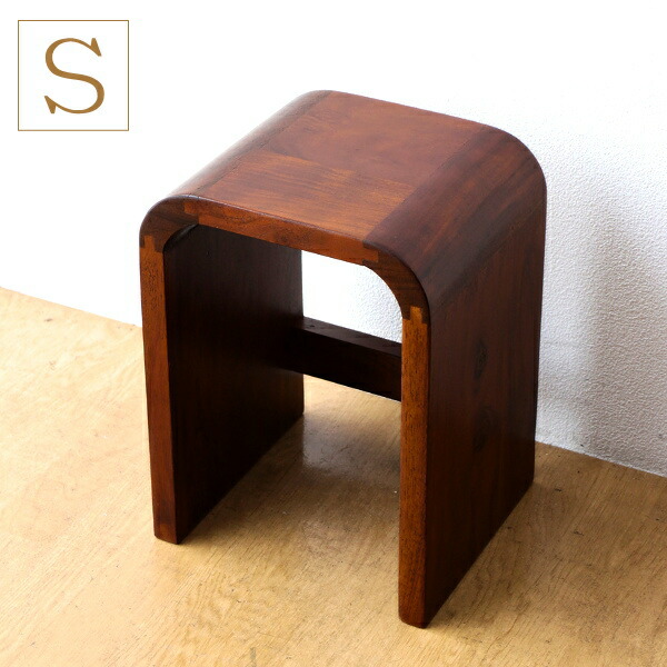 楽天市場】スツール 木製 おしゃれ 玄関椅子 花台 アンティーク コの字