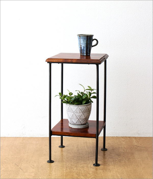 楽天市場】サイドテーブル 木製 アイアン おしゃれ ソファ ベッド