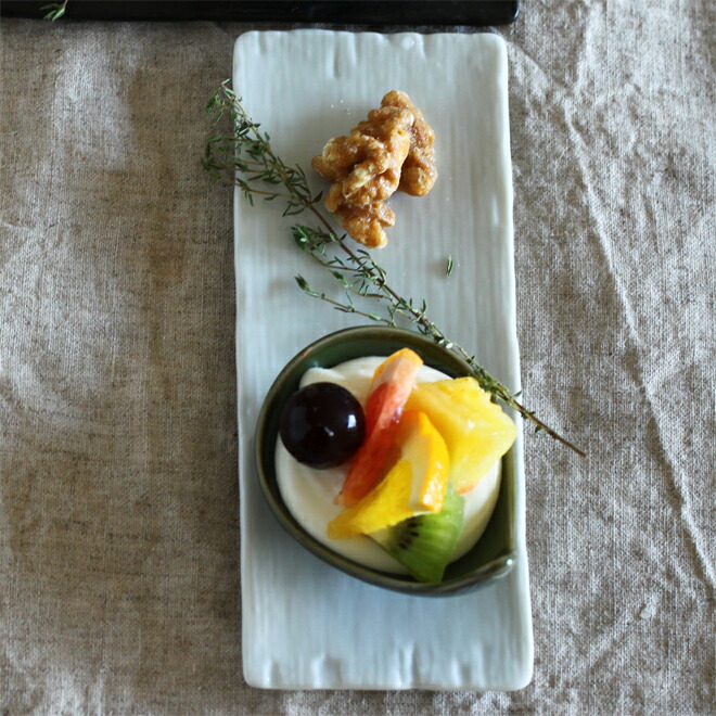 楽天市場】【SSクーポン配布中】弥生千筋 お茶請け長角皿 18cm