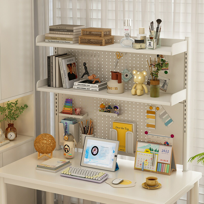 楽天市場】学習机収納ラック学習机卓上ラック挟み込み式多層本棚子書架