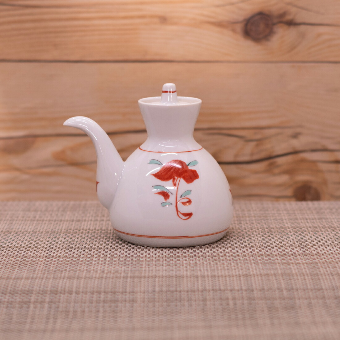 楽天市場】醤油差し 有田焼 錦万歴汁次（大） 赤絵 液だれしにくい 花