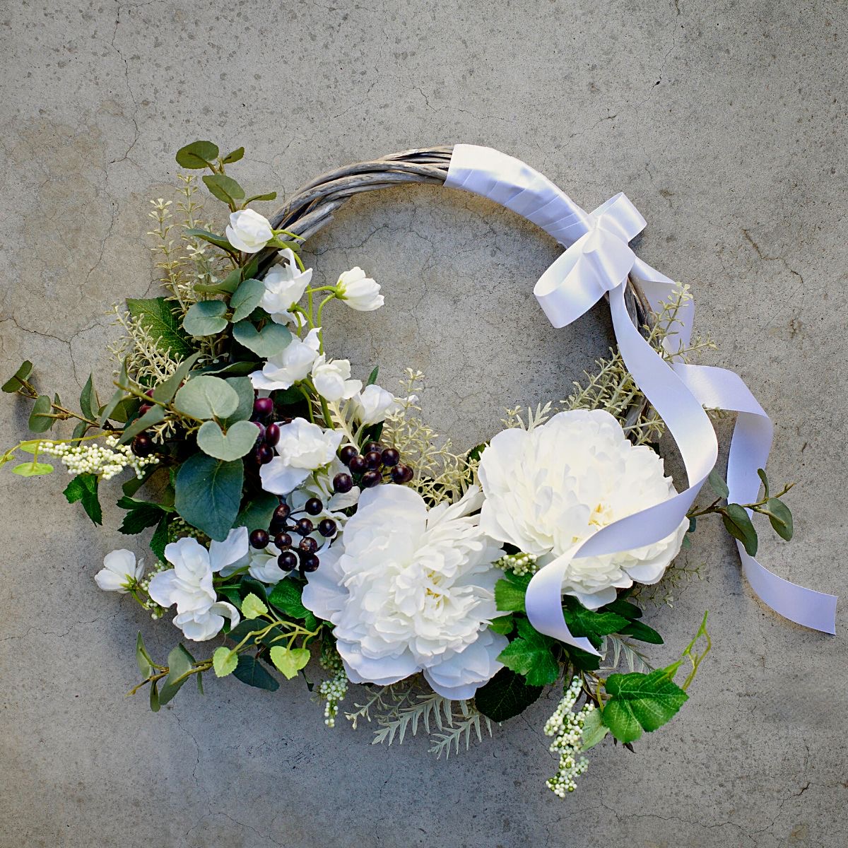 楽天市場】ウェディングブーケ 造花 ブーケ ウェディング リースブーケ