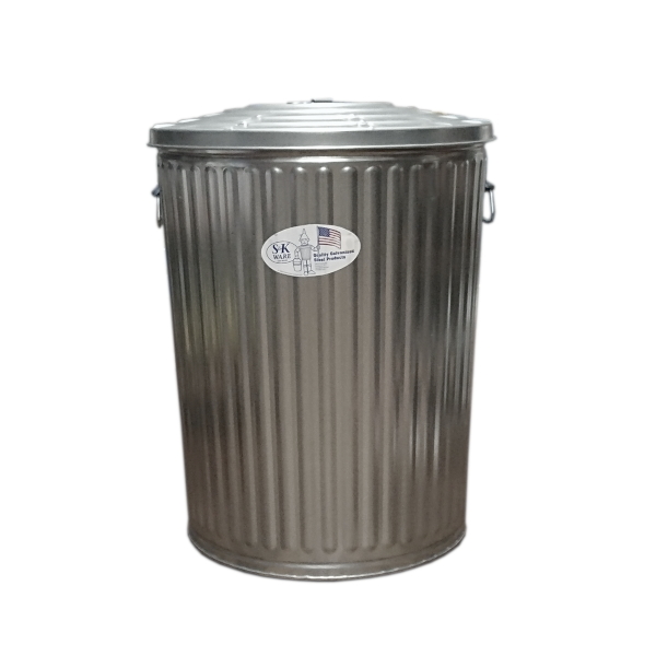 楽天市場】ゴミ箱 ブリキ缶 ふた付き 蓋付き / メッキゴミ箱 大 約121L