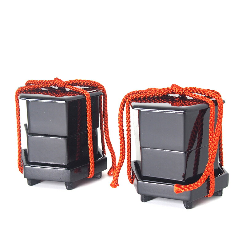 楽天市場】雛道具 雛人形 小物 5cm木製六角貝桶黒塗レンガ紐 かわいい