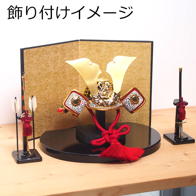 楽天市場】ミニ弓太刀飾り 12cm 五月人形 端午の節句 飾り ミニチュア