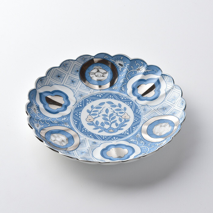 コトホグ皐月 15cm プレート ai・青 波佐見焼 石丸陶芸 imgrc0084970076.jpg
