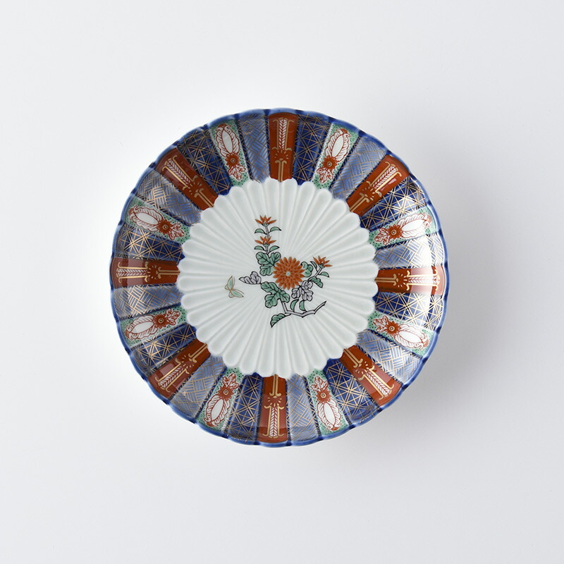 楽天市場】染錦地紋 5号皿【波佐見焼き】石丸陶芸林九郎窯オリジナル