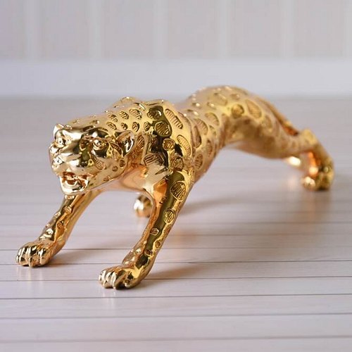 真鍮 豹の置物 ヒョウ柄 ジャガー 車 真鍮 豹の置物 ヒョウ柄 ジャガー