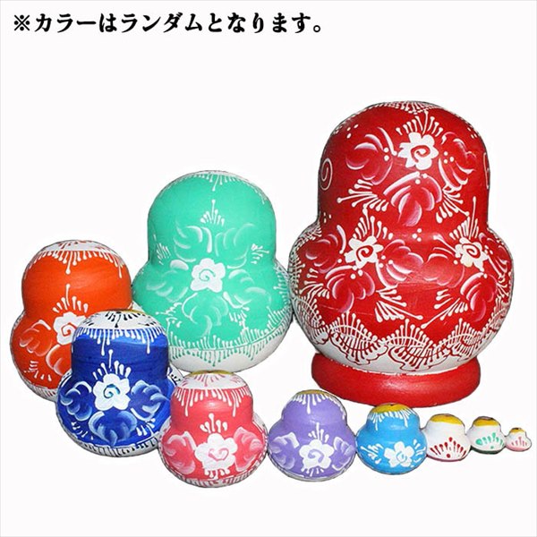 楽天市場】マトリョーシカ ロシア 人形 10個組 木製 15cm 手描き