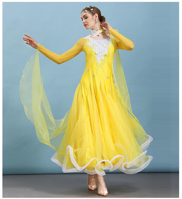 楽天市場】社交ダンスドレス レディース モダンドレス フロート付き