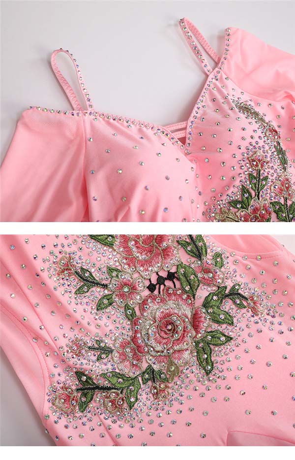 楽天市場】社交ダンスドレス フロート 上品 モダン ドレス 衣装 発表会