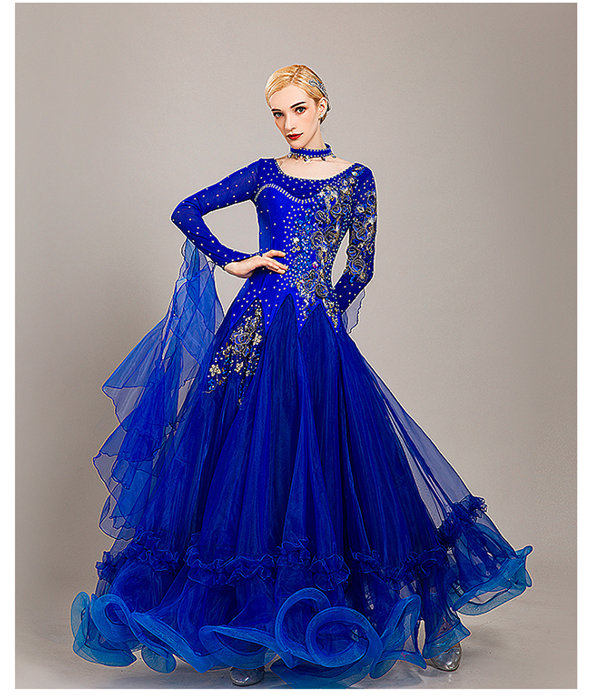 楽天市場】社交ダンスドレス フロート 上品 ダンス衣装 モダンドレス