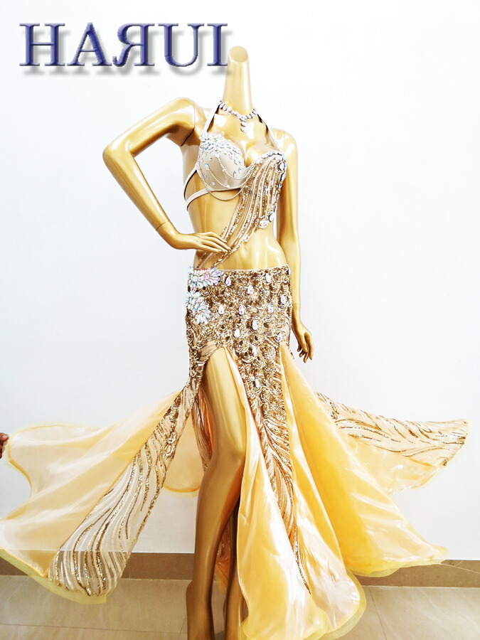 楽天市場】ベリーダンス エジプト風 デザイン ゴールド 衣装 上下