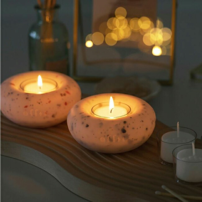 楽天市場】offti 日本製アロマキャンドルホルダー 「ポワン」 : 服部