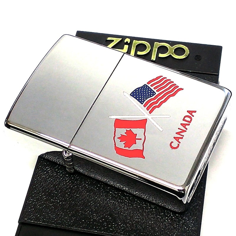楽天市場】ZIPPO ライター カナダ製 2001年製 オンタリオ製 国旗
