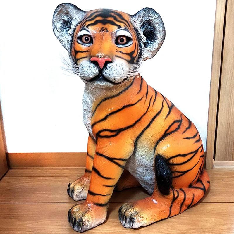 楽天市場】置物 トラ フィギュア チャイルドタイガー オブジェ 子虎