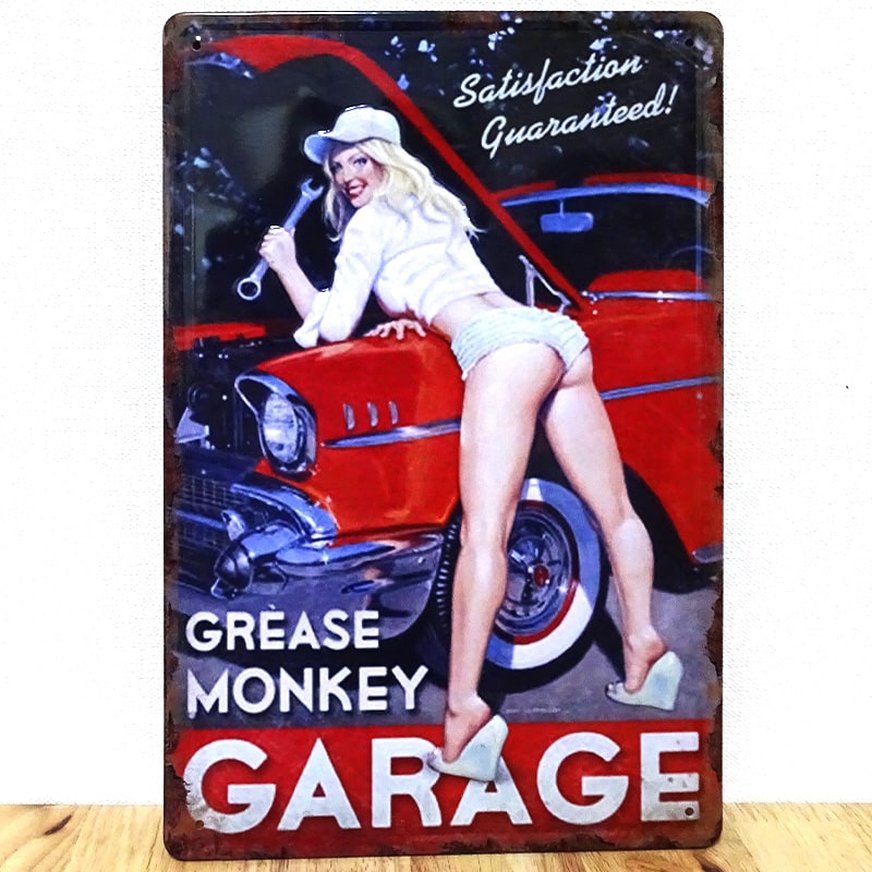 楽天市場】ブリキ看板 セクシー おしゃれ 車 アンティーク ガレージ