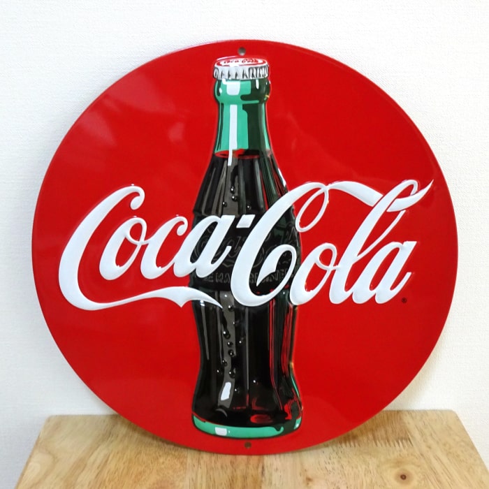 楽天市場】ブリキ看板 コカコーラ かわいい ボトル 瓶 アンティーク