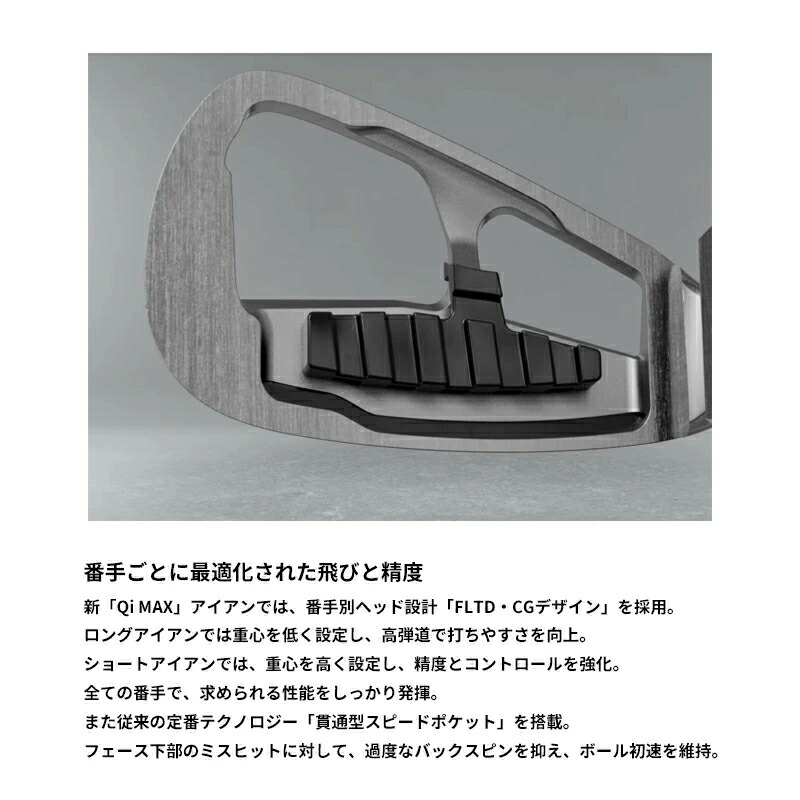 楽天市場】テーラーメイド Qi MAX アイアン 5本セット（#6-PW）日本