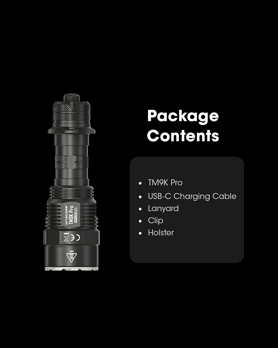 楽天市場】Nitecore TM9K Pro 高出力 タクティカルフラッシュライト