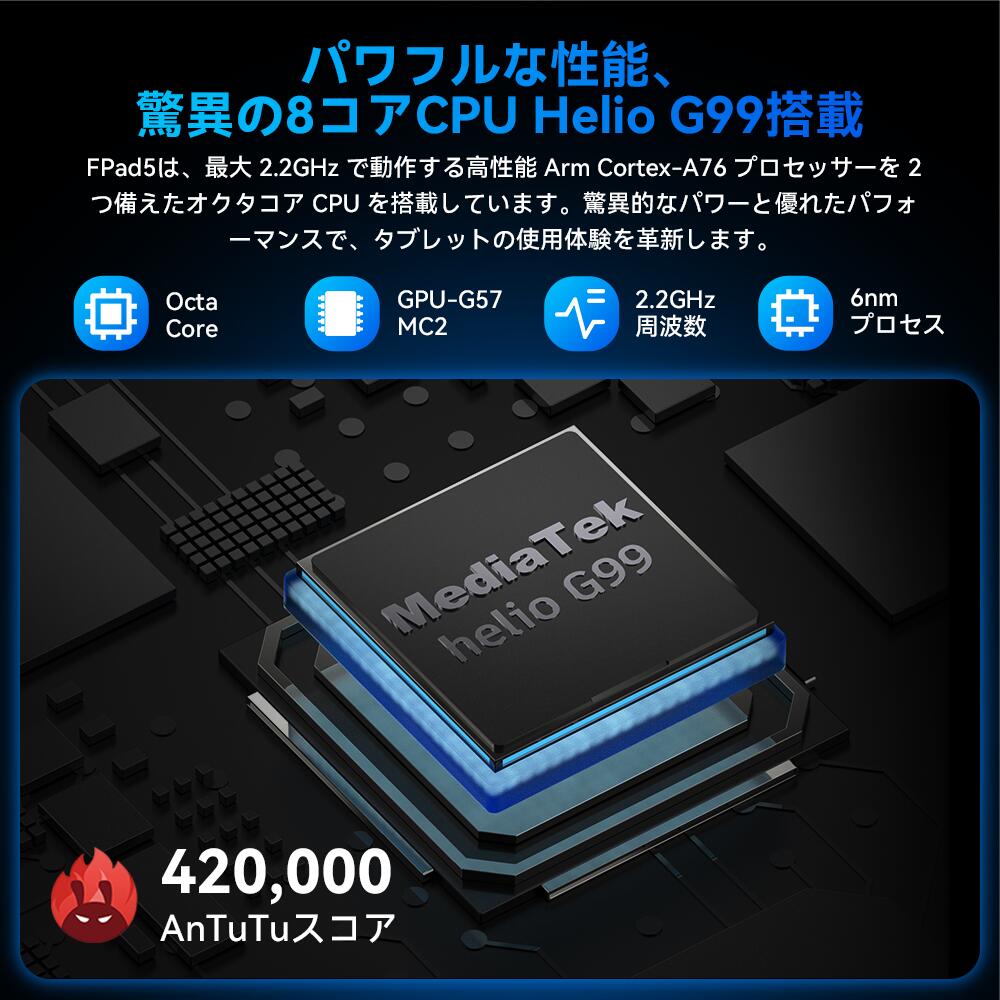 楽天市場】タブレット 8インチ G99 8コアCPU RAM 16GB＆ROM 256GB FHD+