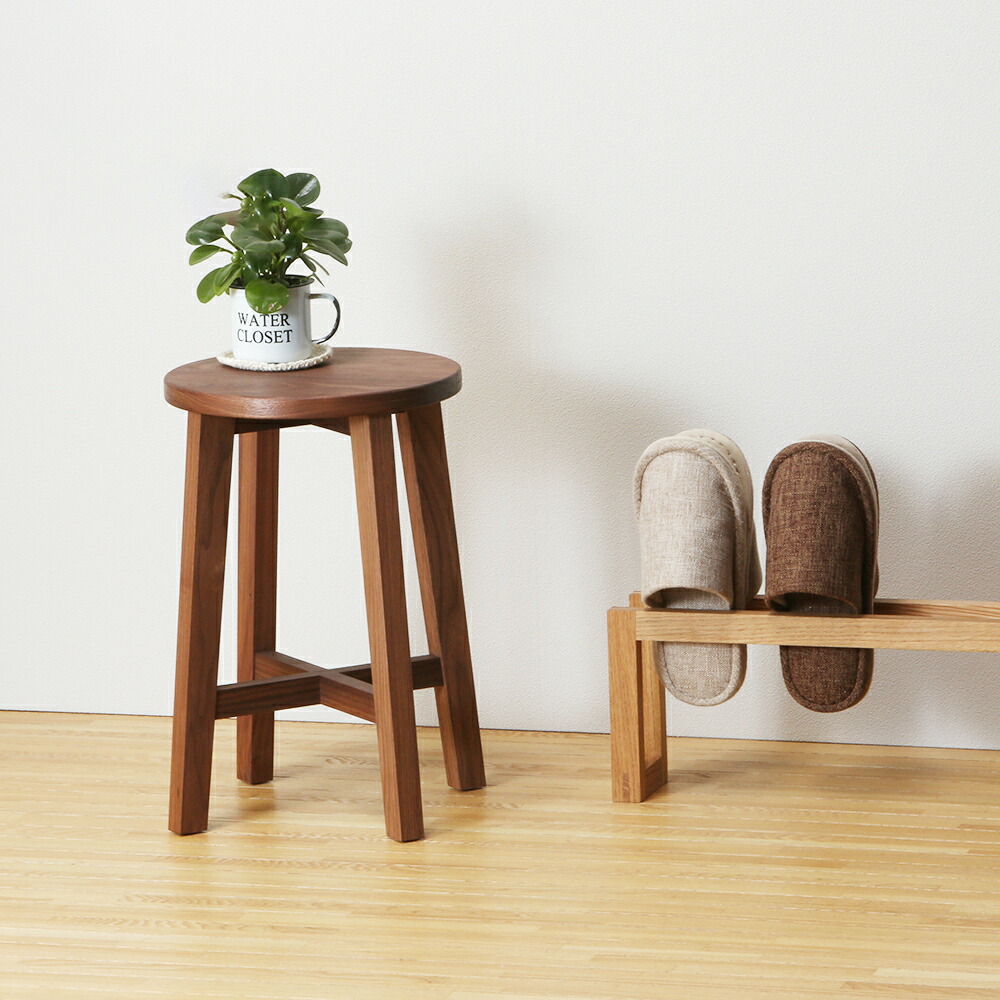 楽天市場】スツール 木製 フラワースタンド 木製 花台 オシャレ 丸