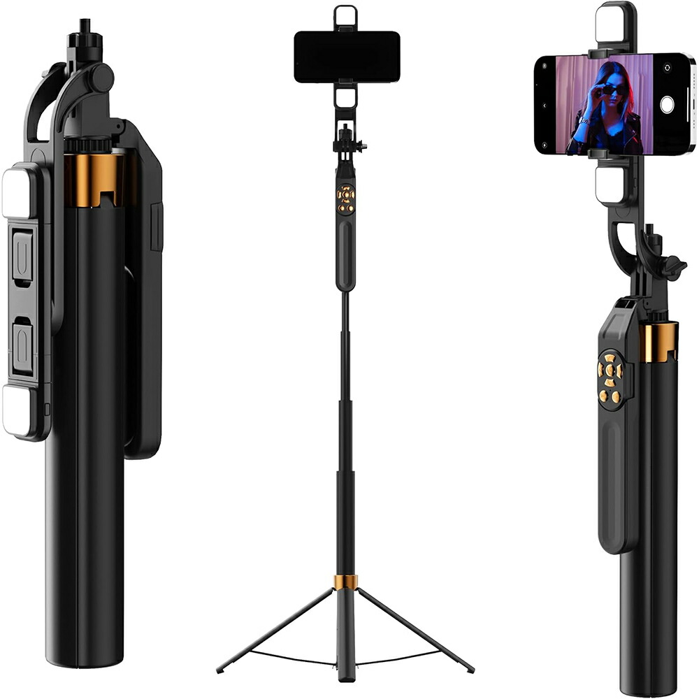 楽天市場】自撮り棒 三脚 Bluetoothリモコン付き 180cm超ロング伸縮