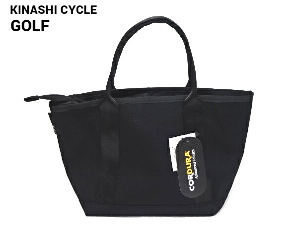 楽天市場】【KINASHI CYCLE GOLF ラウンドトートバッグ BLACK 木梨
