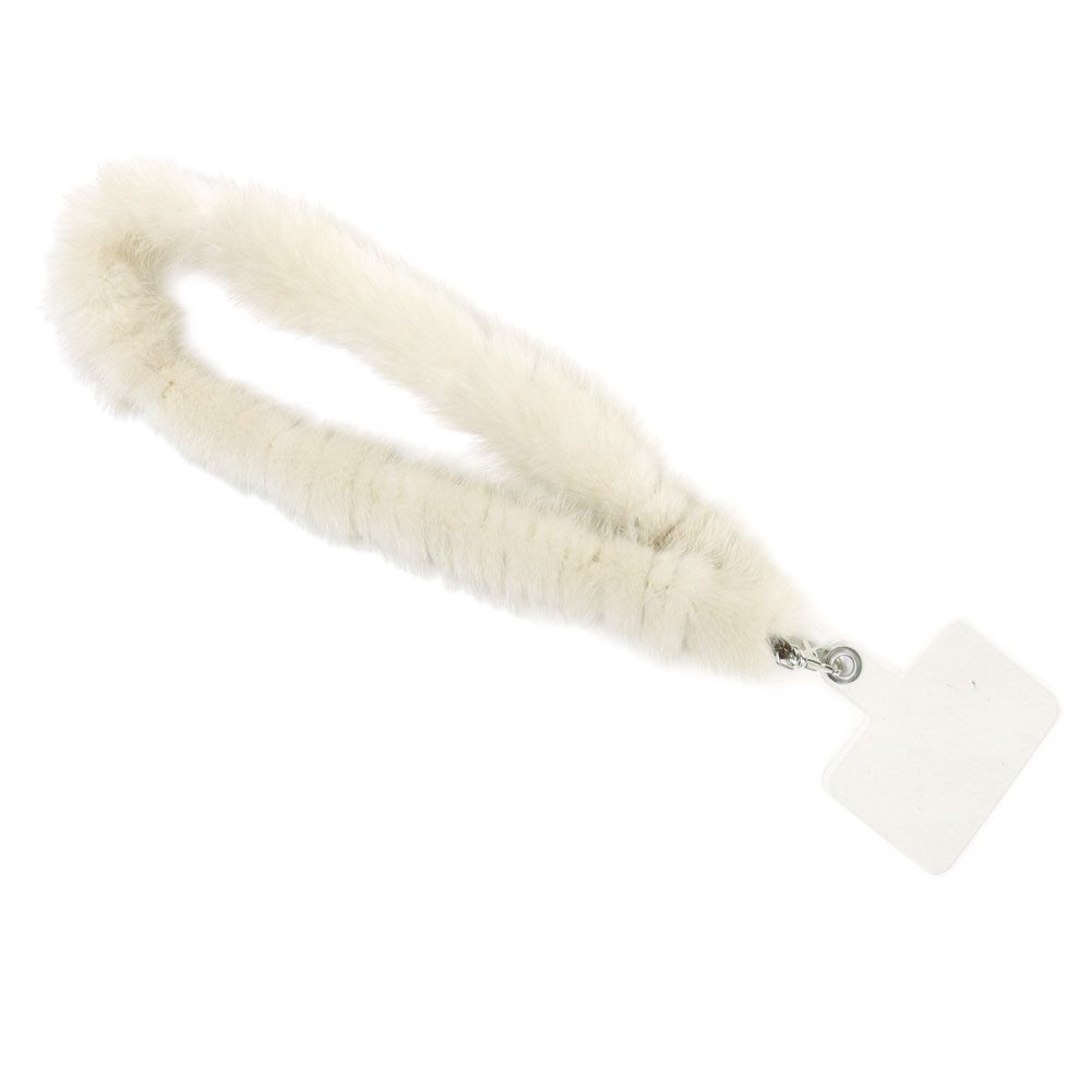 楽天市場】ミンク ファー スマートフォン ストラップ リアルファー