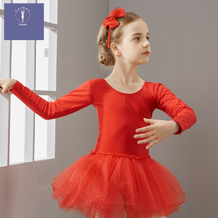 楽天市場】送料無料 バレエ レオタード 子供用 長袖 リボン キッズ