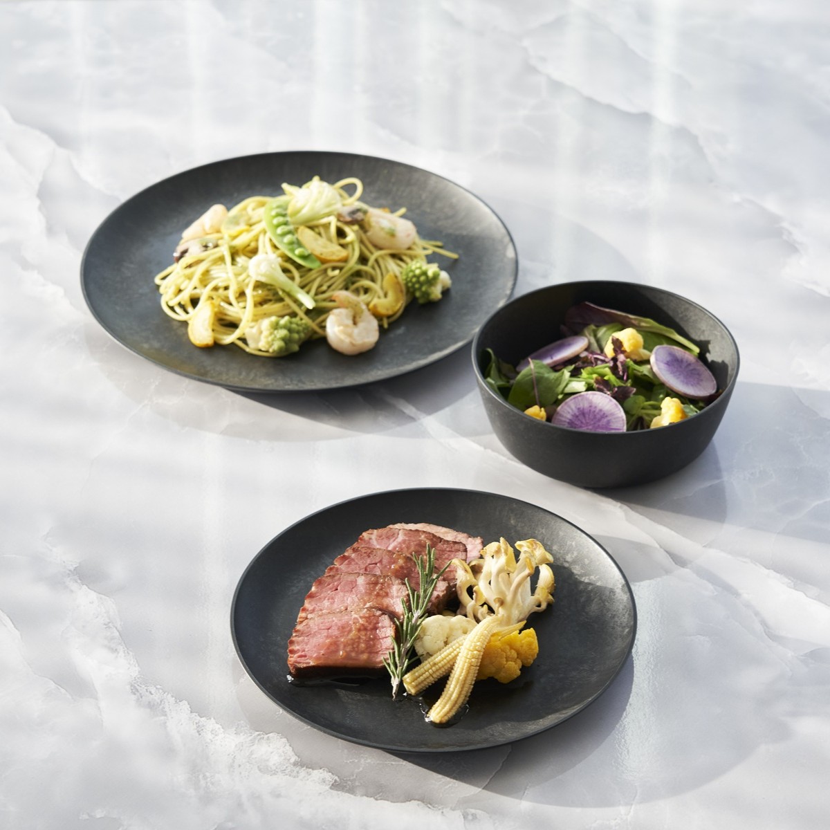 楽天市場】食器3点セット 大皿・中皿・ボウル レトワコレクション 軽く