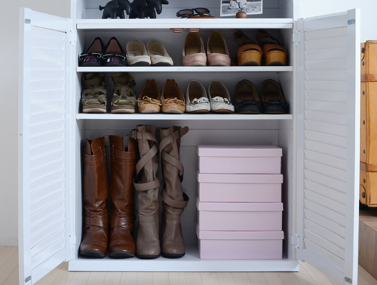 楽天市場】最大40足収納大容量シューズボックス下駄箱セパレート2連結