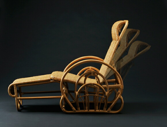 楽天市場】折りたたみ寝椅子リラックスリクライニングチェア籐ラタン製